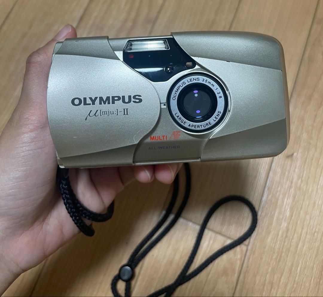 [動作OK]OLYMPUS μ mju IIフィルムカメラ