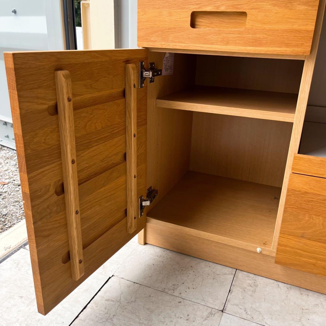 取付無料！ウニコ ヒュッテ 天然木北欧風ナチュラルレンジボード カウンター✨