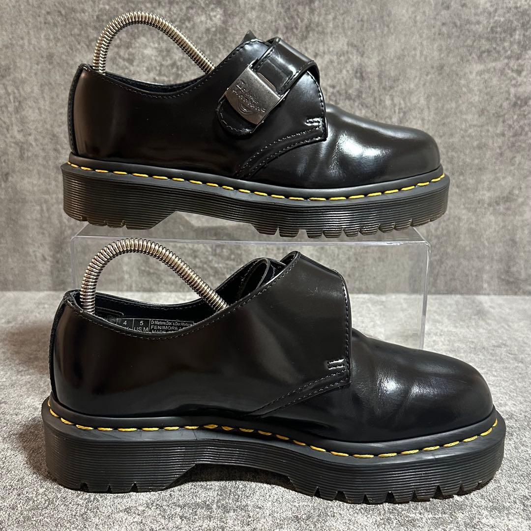 【ドクターマーチン】フェニモアロー　シングルモンクシューズ　黒　バックル　uk4