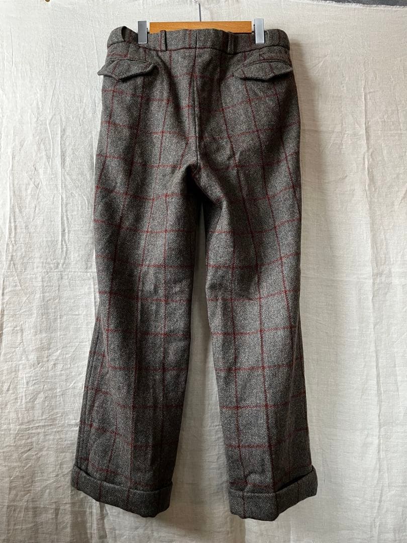 POLO ralph laulen ツイード　チェックウール スラックス