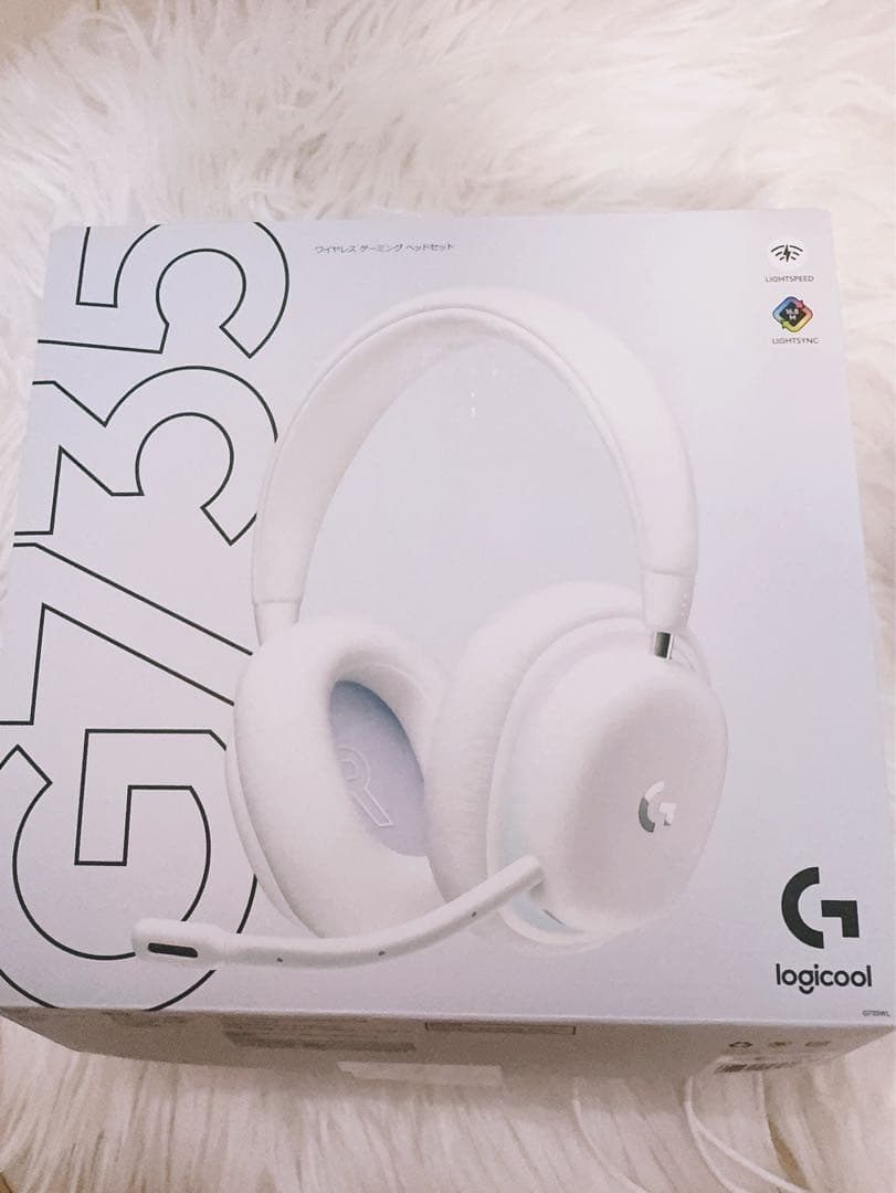 ロジクール　ワイヤレスヘッドセット白　G735