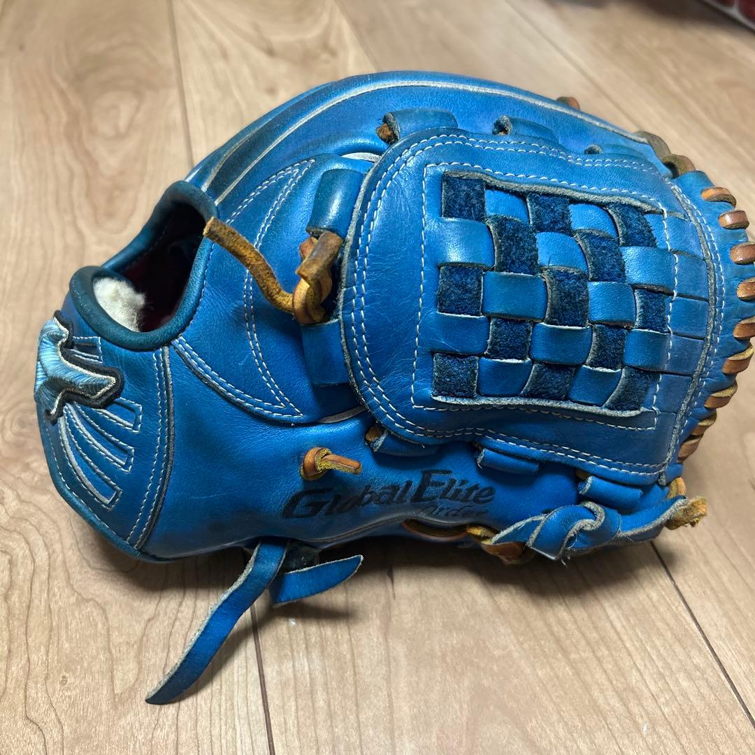 Global Elite 軟式野球グローブ 青