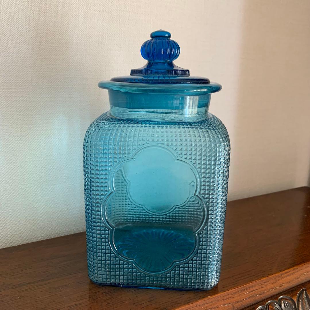 a　モダンガールの菓子瓶　あめや瓶　飴屋瓶