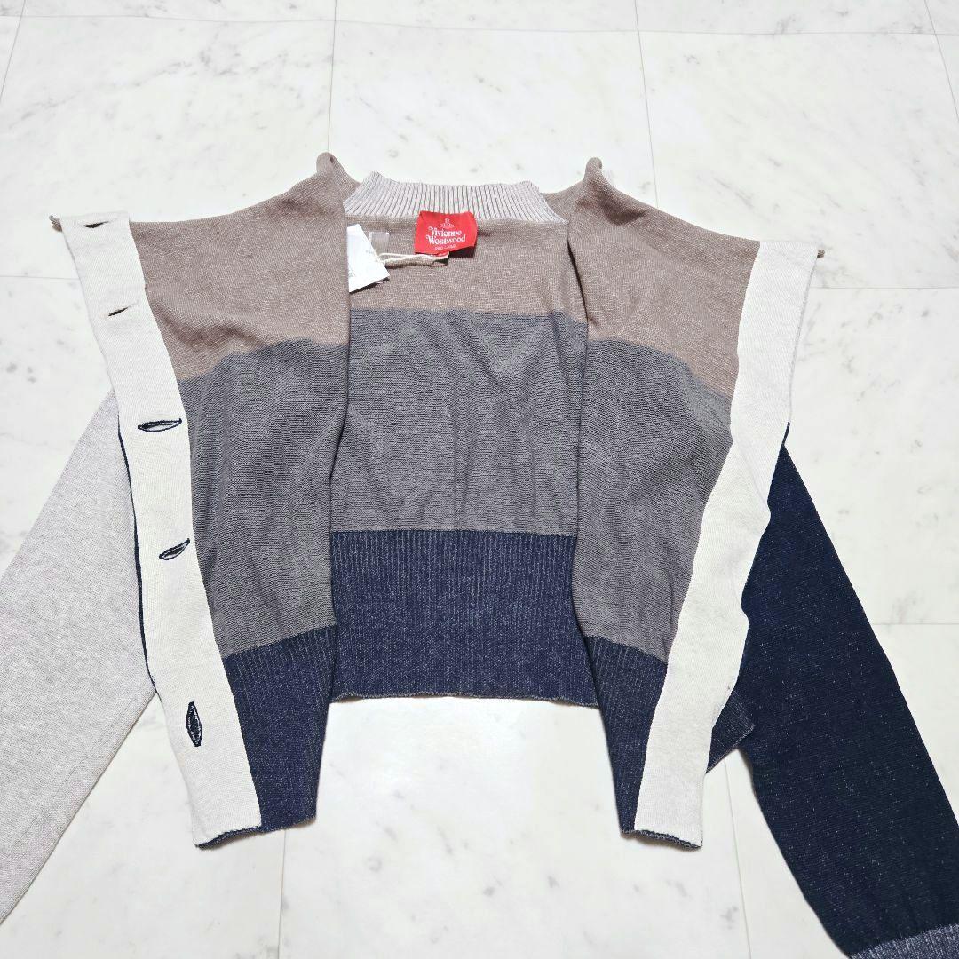 【未使用タグ付】ヴィヴィアンウエストウッドレッドレーベル 変形 カーディガン
