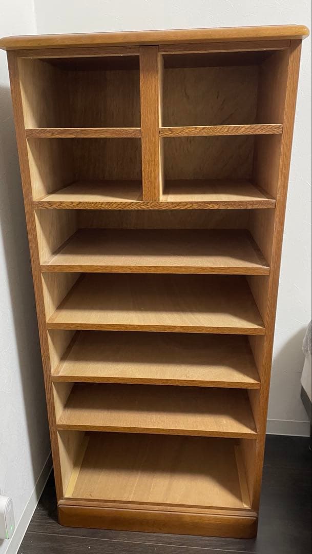 木製7段チェスト タンス　オーク材　箪笥　ハイチェスト　棚　引き出し付