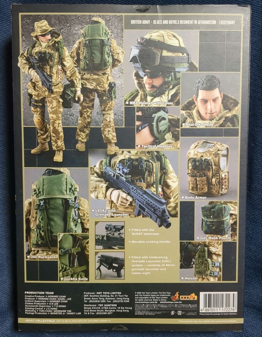 1/6 12インチ HOTTOYS BRITISH ARMY
