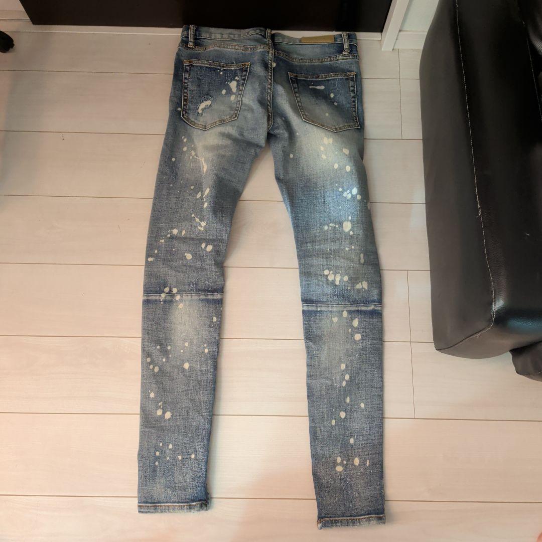 正規品!!eyden着用mnmlスプラッシュデニム30