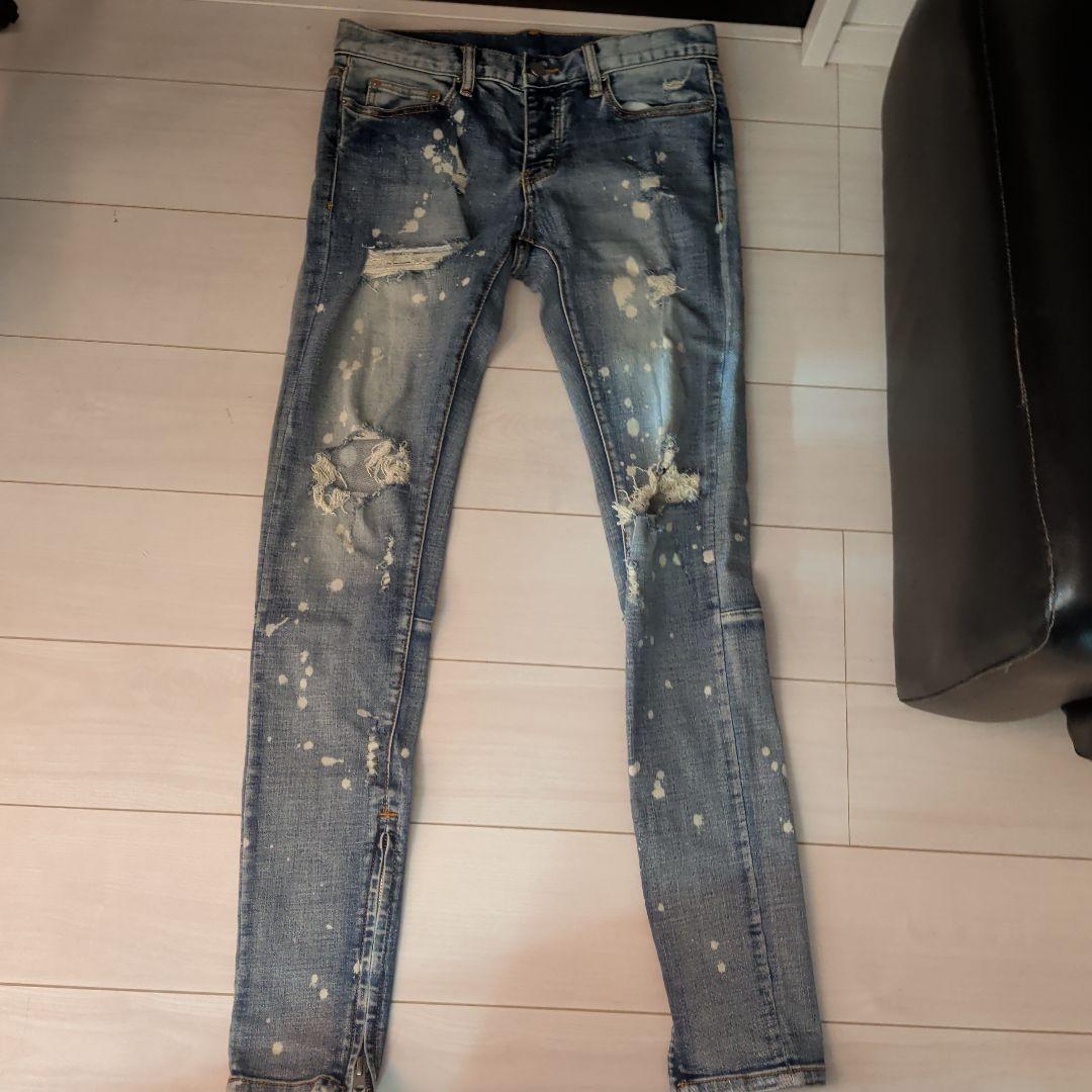 正規品!!eyden着用mnmlスプラッシュデニム30