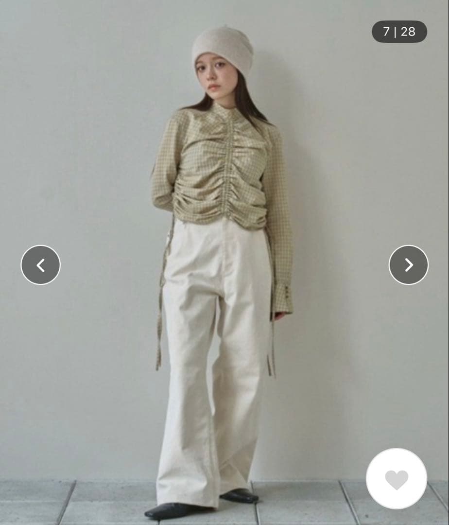 トップス TODAYFUL Checkgather Compact Blouse