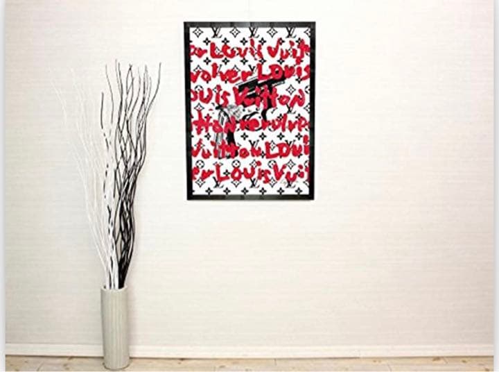 じ*い様 ブランドオマージュアート/クレイグ・ガルシア cgexq02 (ブラッ