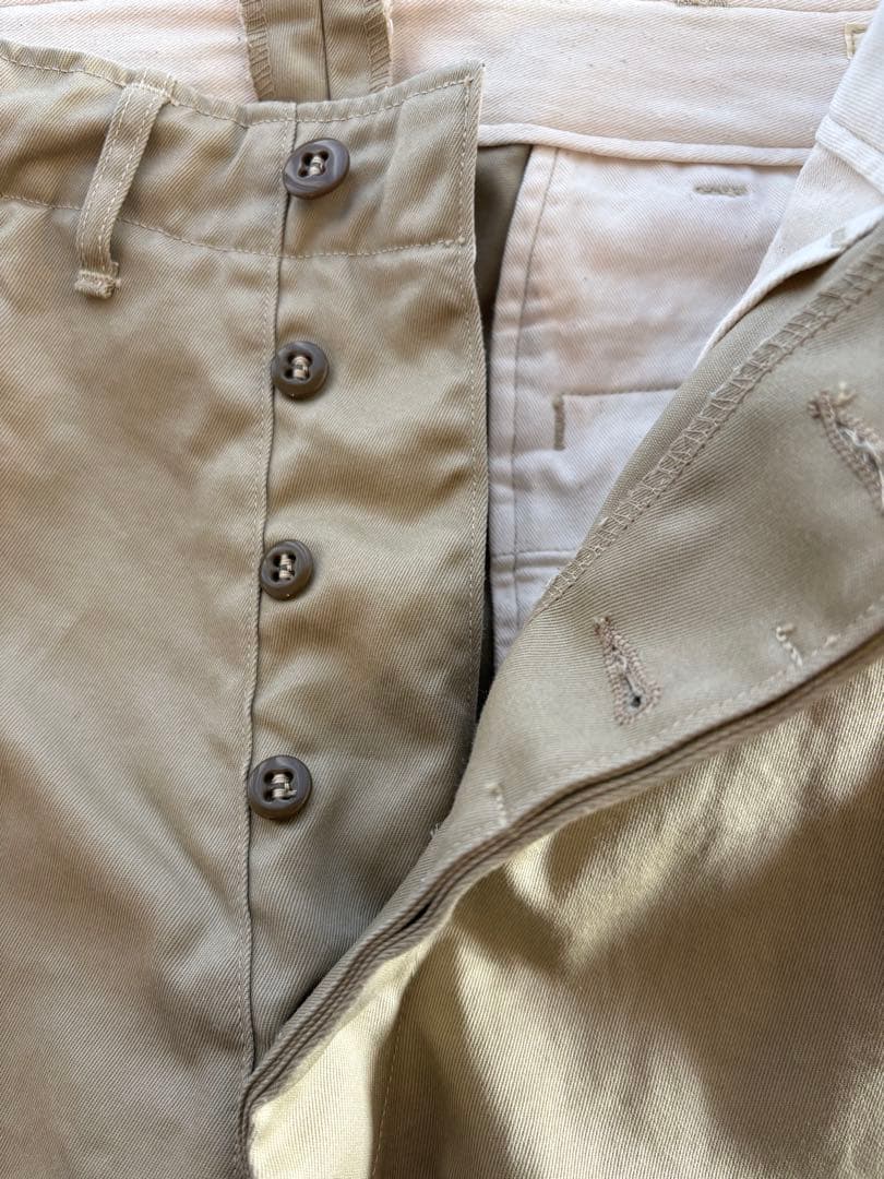 orslowオアスロウ　ヴィンテージフィットアーミートラウザー　カーキ XXS