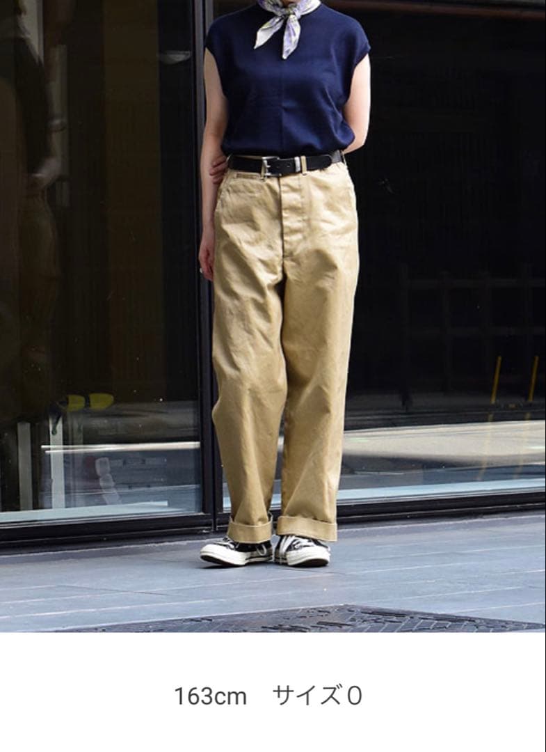 orslowオアスロウ　ヴィンテージフィットアーミートラウザー　カーキ XXS