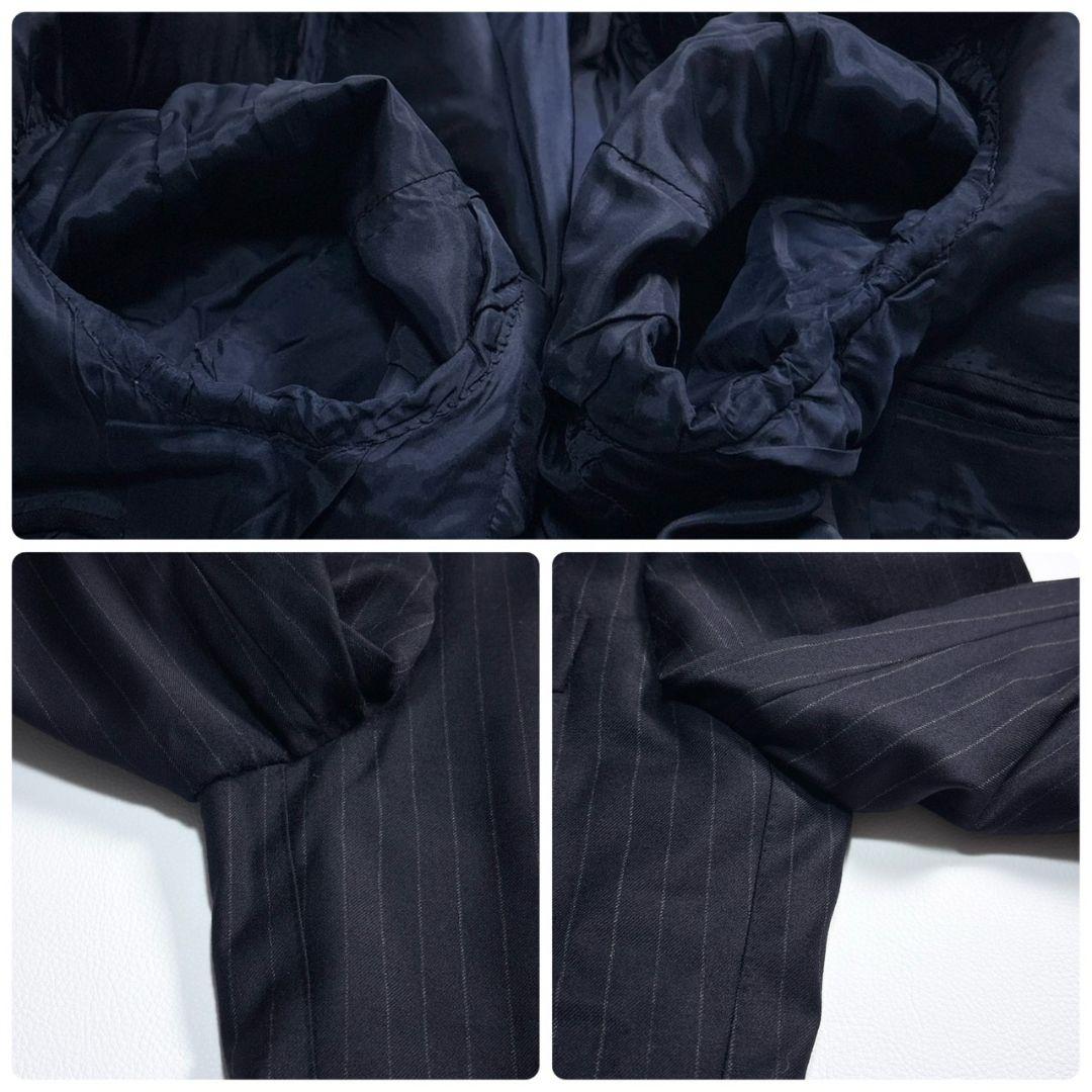 美品 ロロピアーナ スーツ セットアップ M ネイビー ストライプ シップス