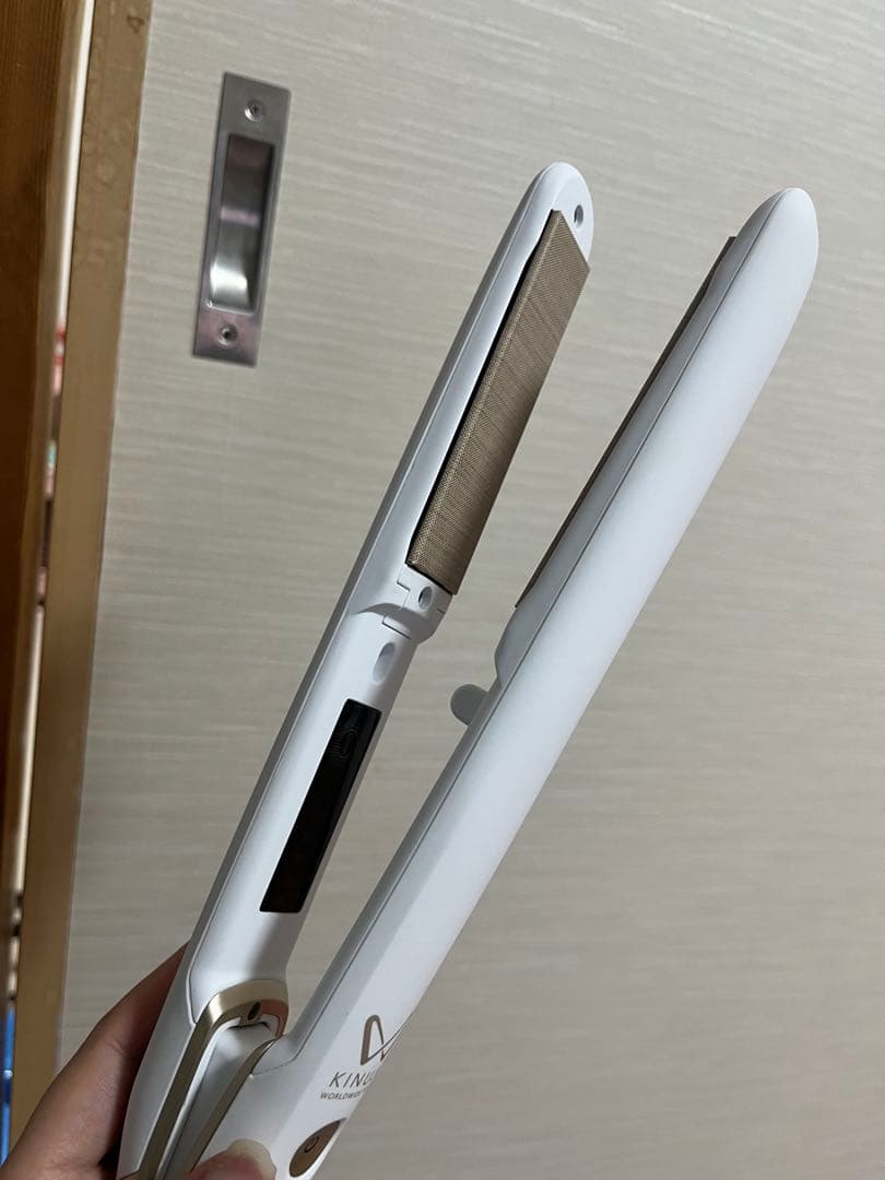 KINUJO W ストレートヘアアイロン ホワイト