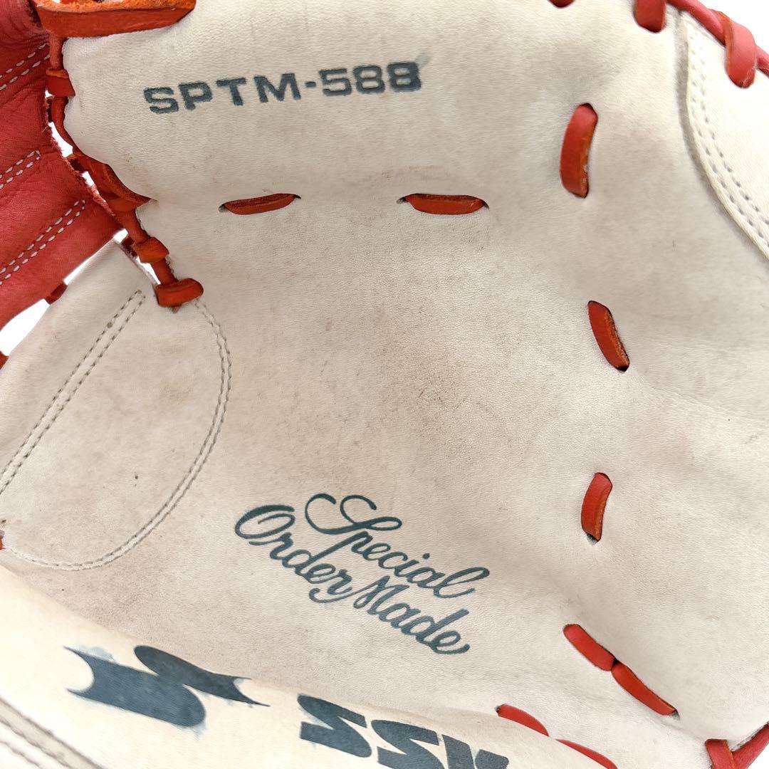 【オーダーメイド】SSK 軟式 キャッチャーミット 野球 赤 本革 右利き