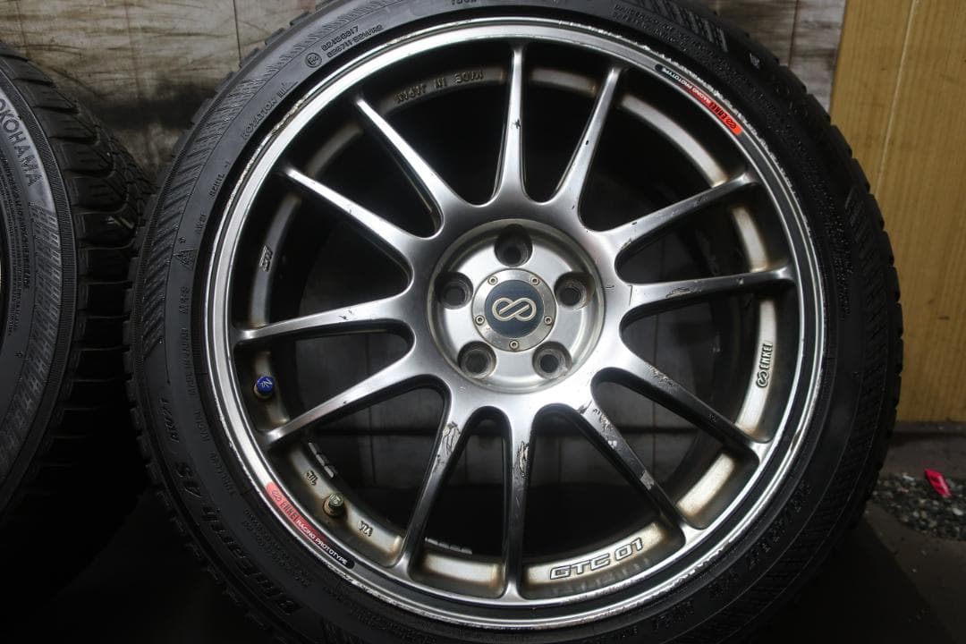 ENKEI GTC01 PCD100 5穴 215/45R17 オールシーズン