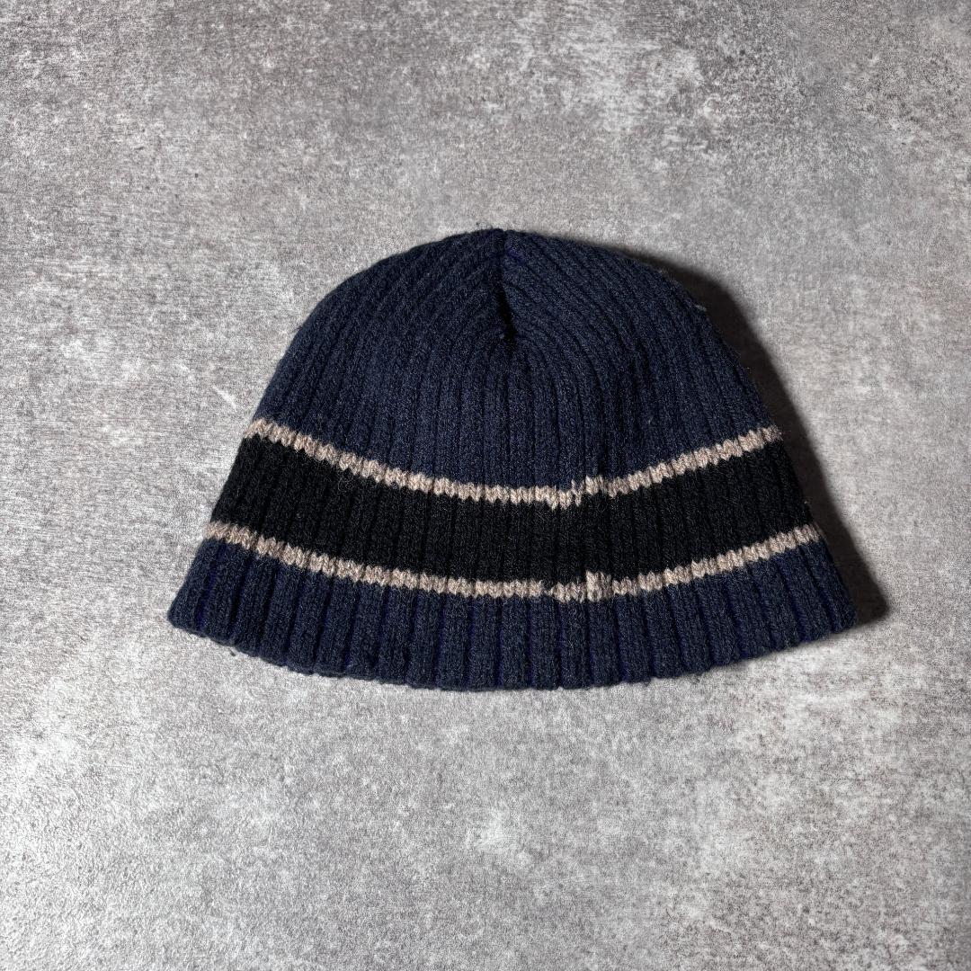 帽子 90s OLD STUSSY knit beanie navy