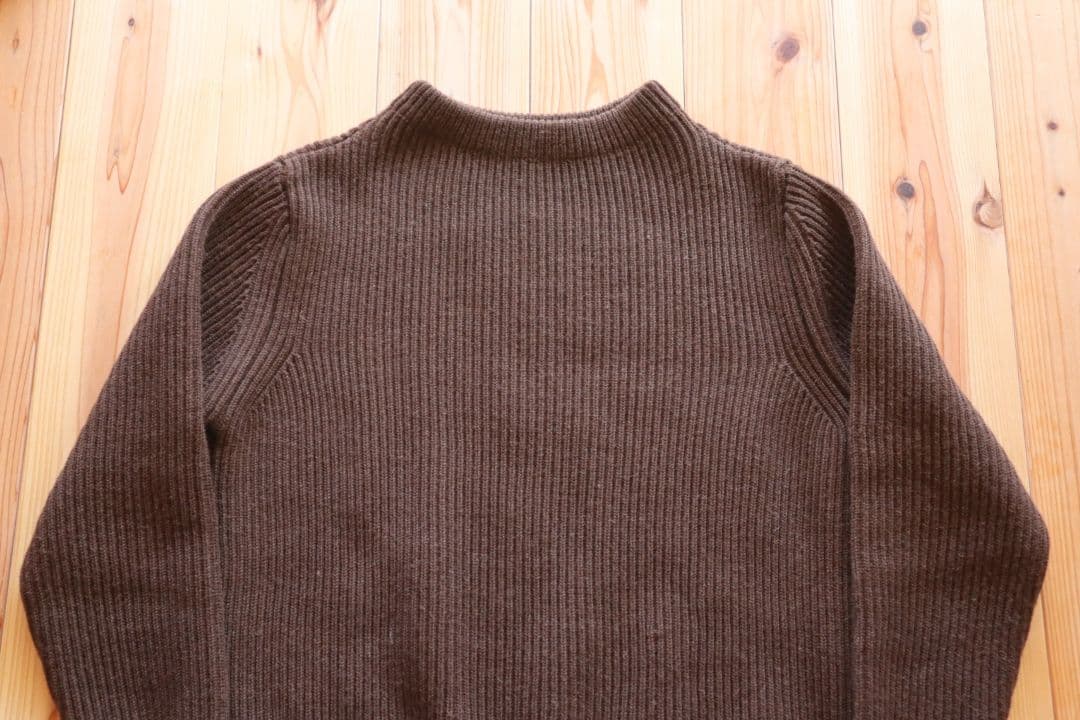 トップス ANDERSEN-ANDERSEN NAVY CREW NECK BROWN M
