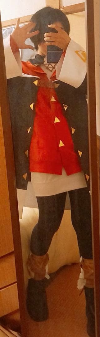 にじさんじアンジュカトリーナ赤黒コスプレ衣装とウィッグセット