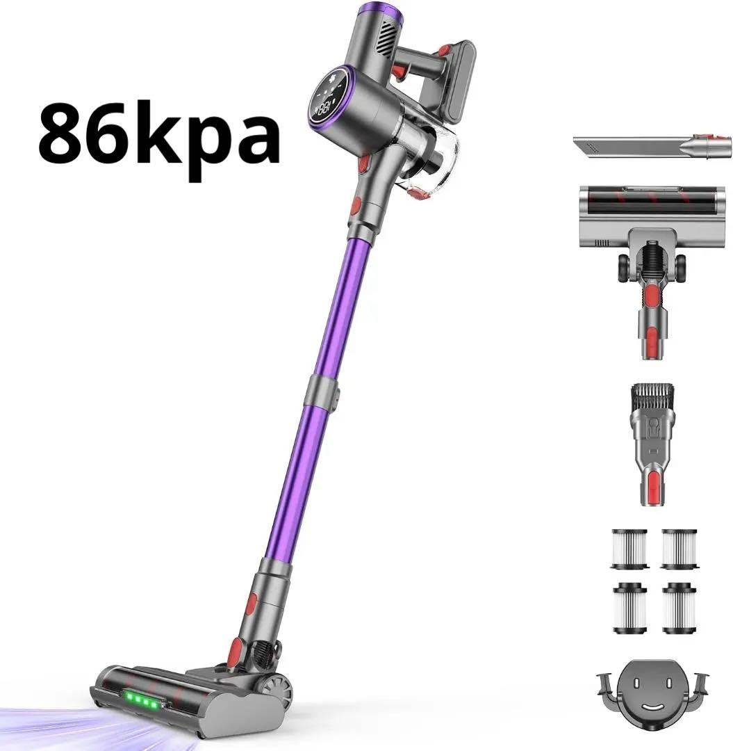 大特価✨掃除機コードレス86000Pa 超強力吸引　自立式　60分連続稼働