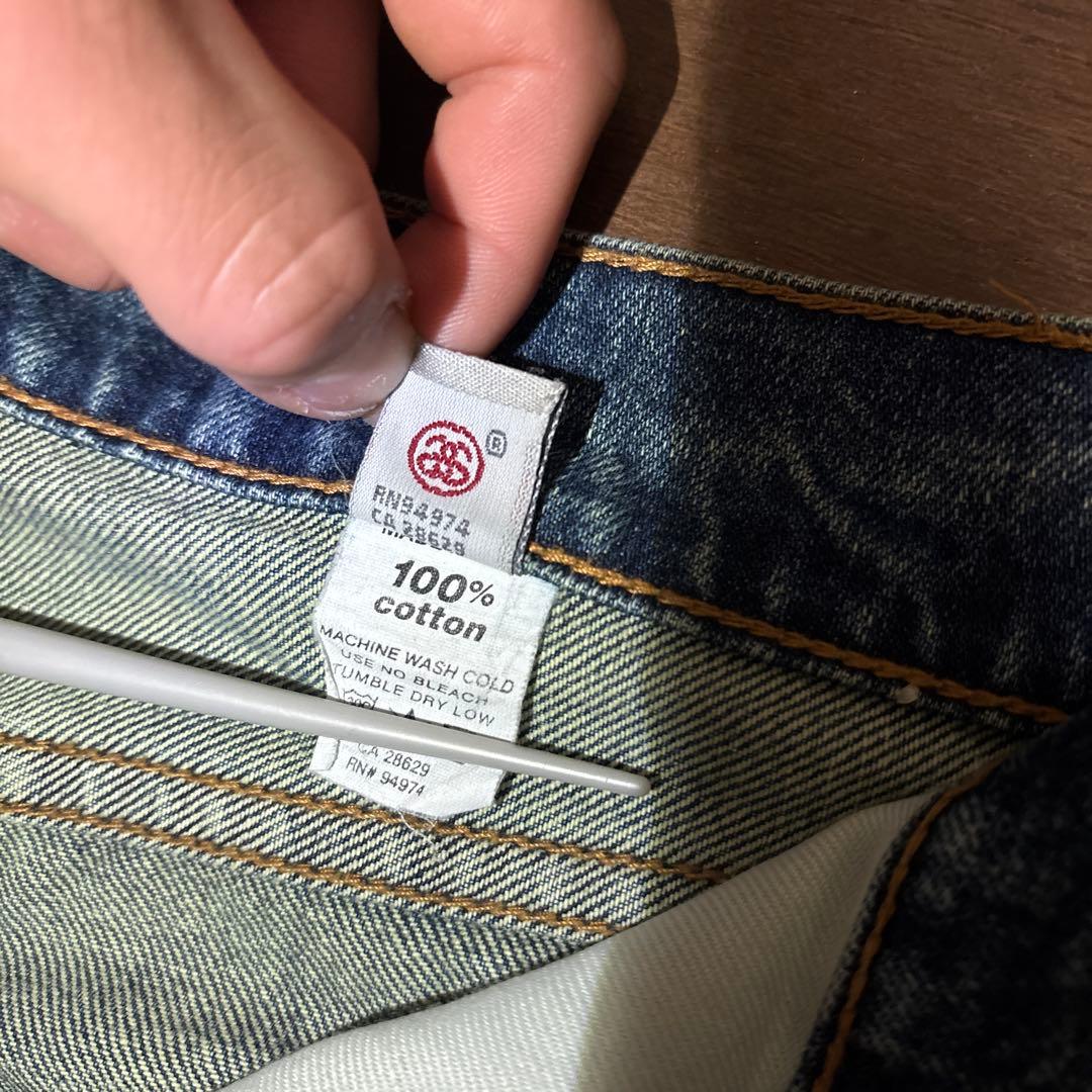 しゅう希少　90s OLD STUSSY 紺タグパンツ USA製 30