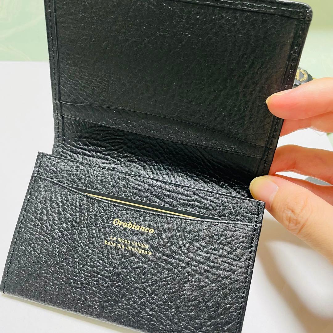【新品未使用】【Orobianco 】オールブラック　名刺入れ　定価11000円