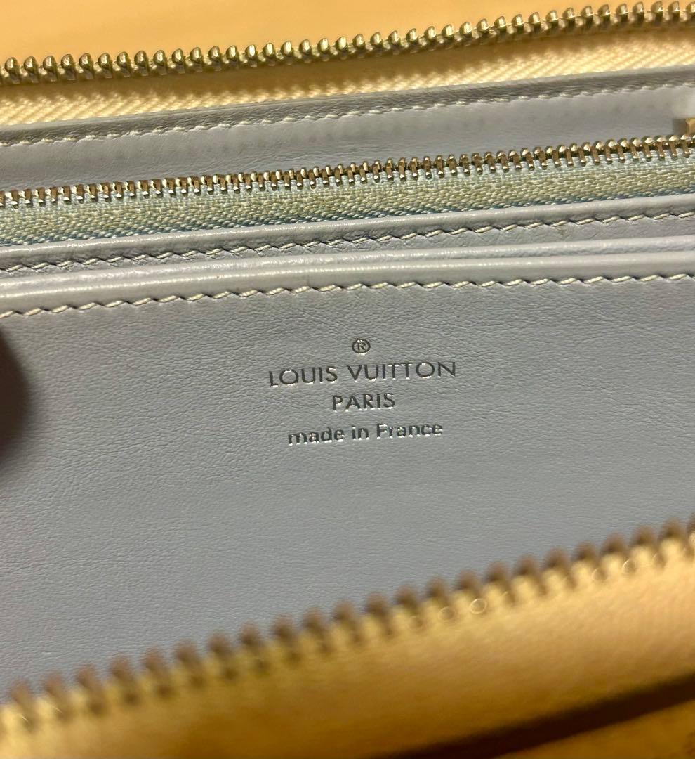 ニ*読様 ルイヴィトン ジッピーウォレット ブルーグラデーション マヒナ