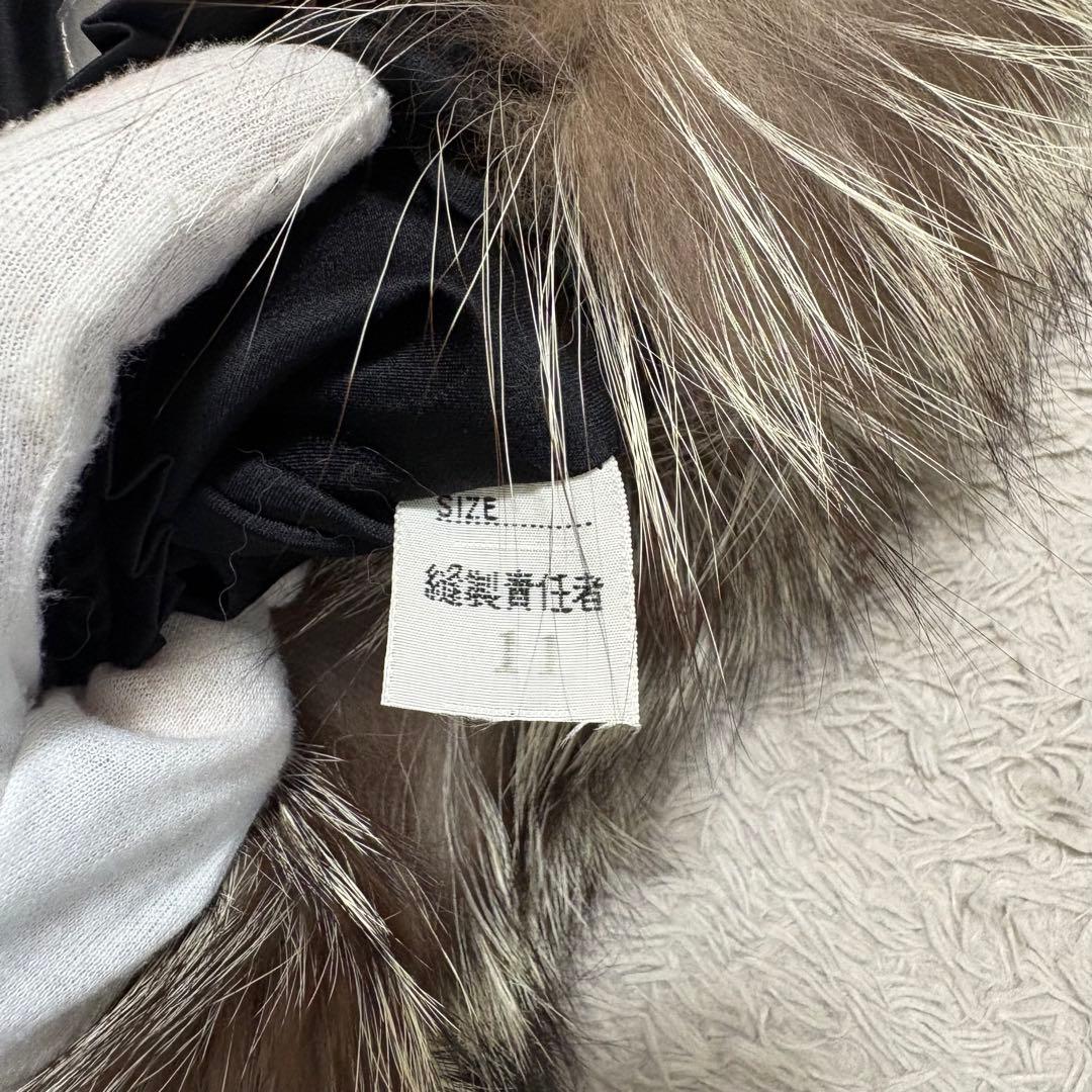 ✨高級✨ サガフォックス 毛皮コート シルバーフォックス 金サガ リアルファー
