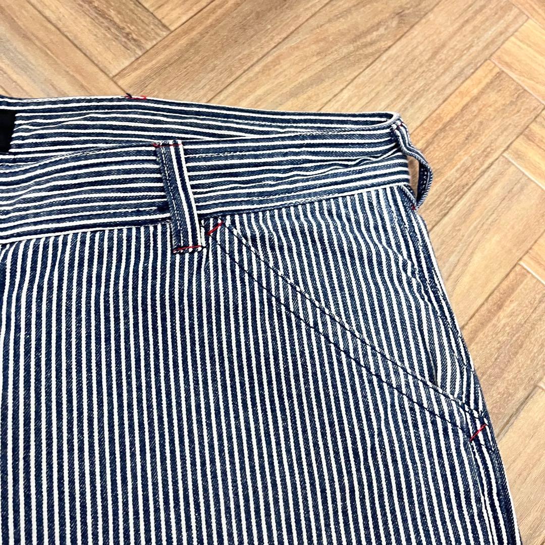 希少　STUSSY ヒッコリー柄　ペインターパンツ　ダブルニー　38インチ