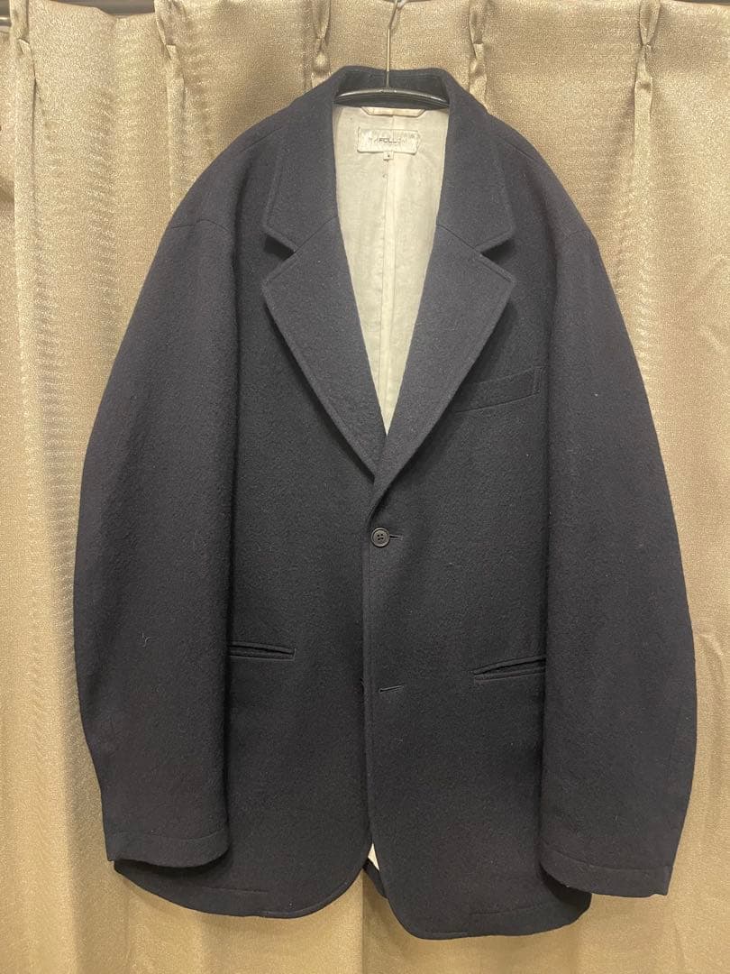 ジャケット・アウター FOLL washed wool hand sewing jacket