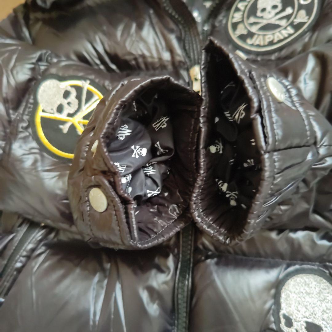 ワッペンブラックダウンジャケット