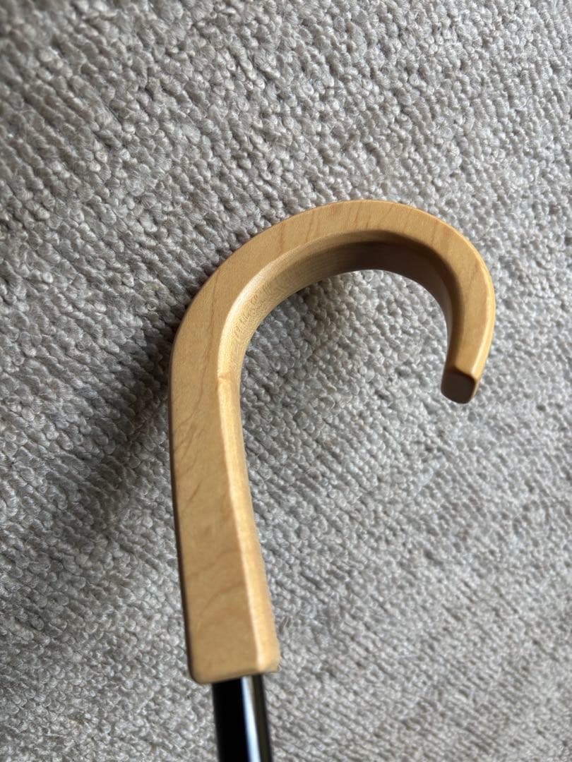 サンバリア100 折り畳み日傘　2段折　フリル　/ ストライプ　モカ