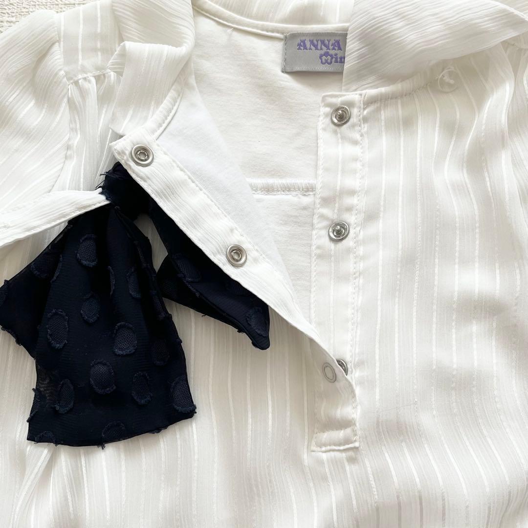 ANNASUI mini 120 フォーマル4点　パープル　リボン