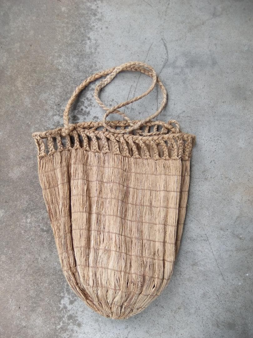 アイヌ民具　編み袋　サラニプ*2