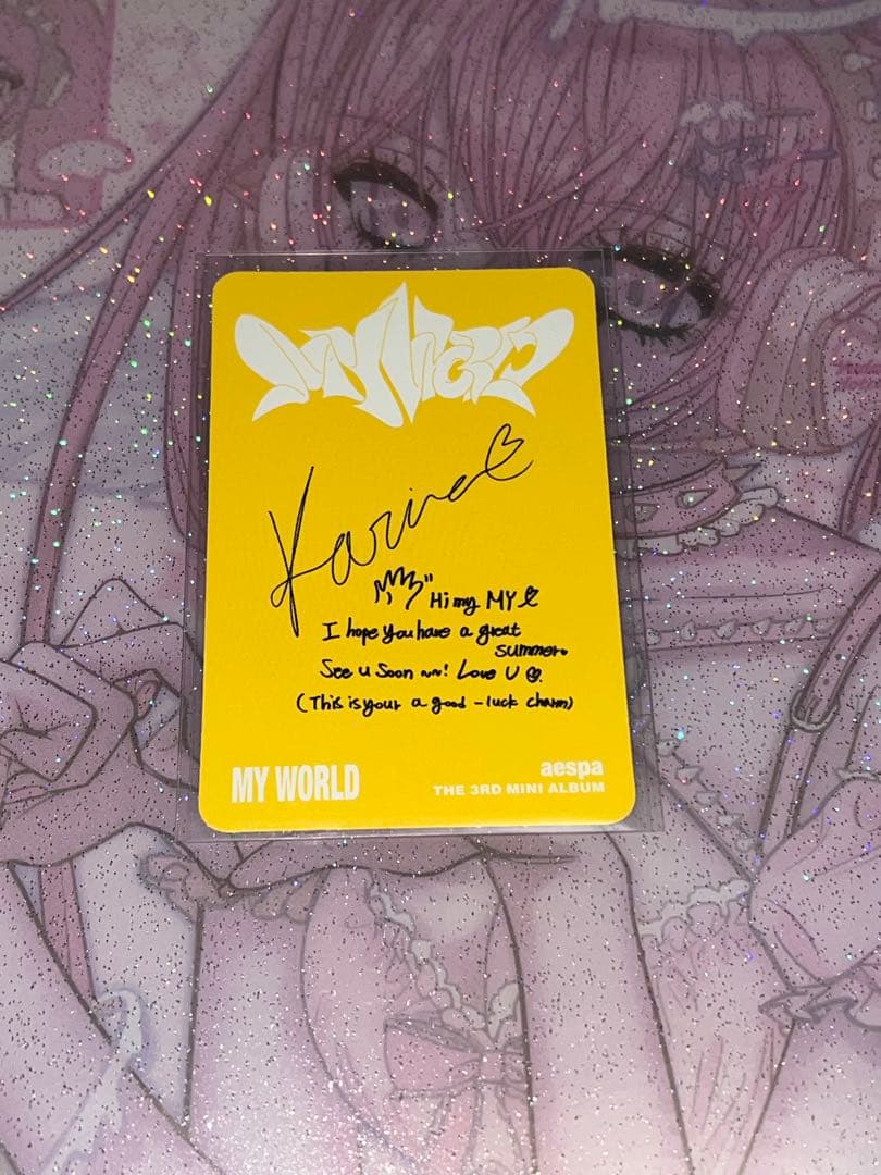 aespa カリナ トレカ My World b&n