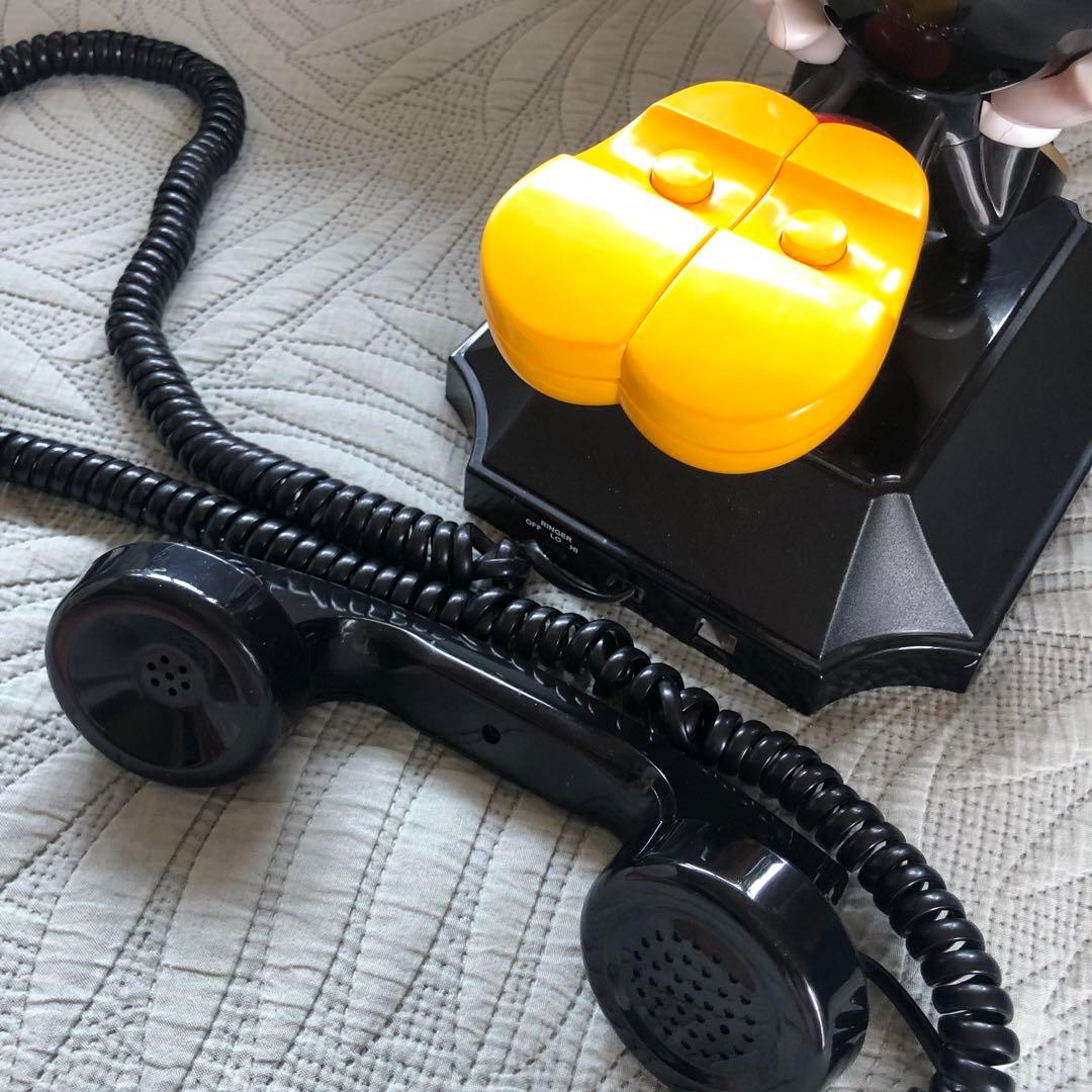 希少美品⭐️日本で使用可アメリカ限定ディズニーミッキーマウス電話機ビンテージ