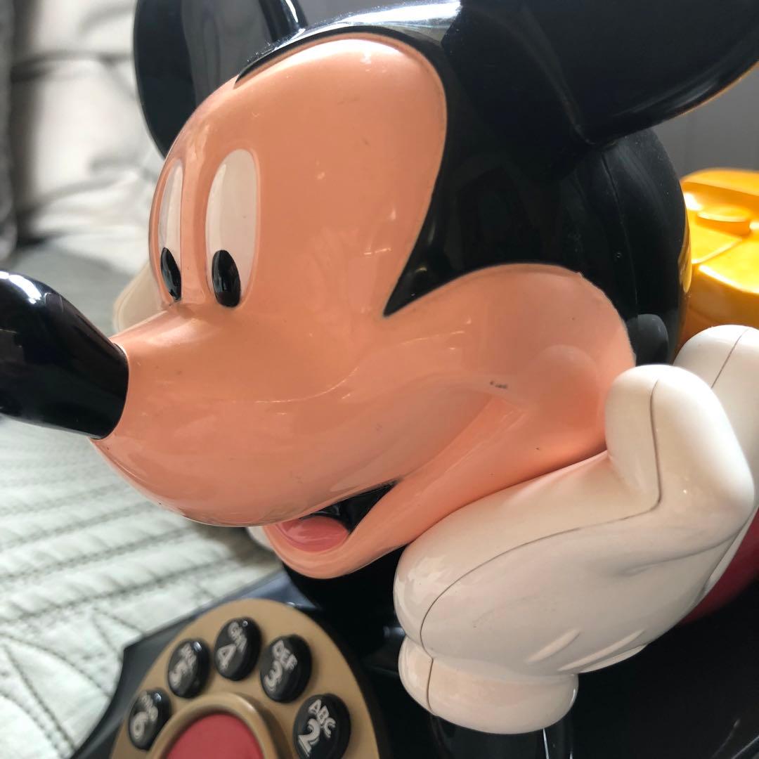 希少美品⭐️日本で使用可アメリカ限定ディズニーミッキーマウス電話機ビンテージ