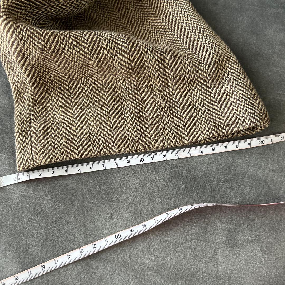 ラルフローレン　シルク　リネン　スラックス　ツイード　ヘリンボーン