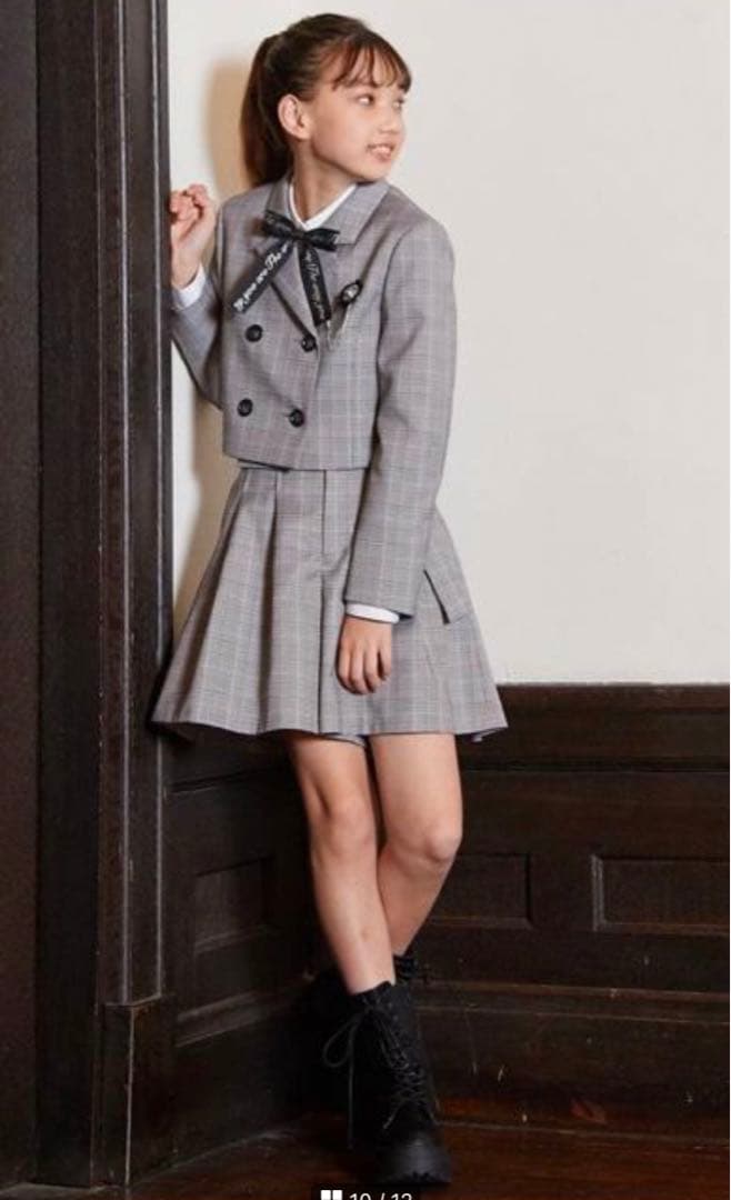 ★しずく★ELLE EN NOIR スーツ　160センチ　ソックス付き