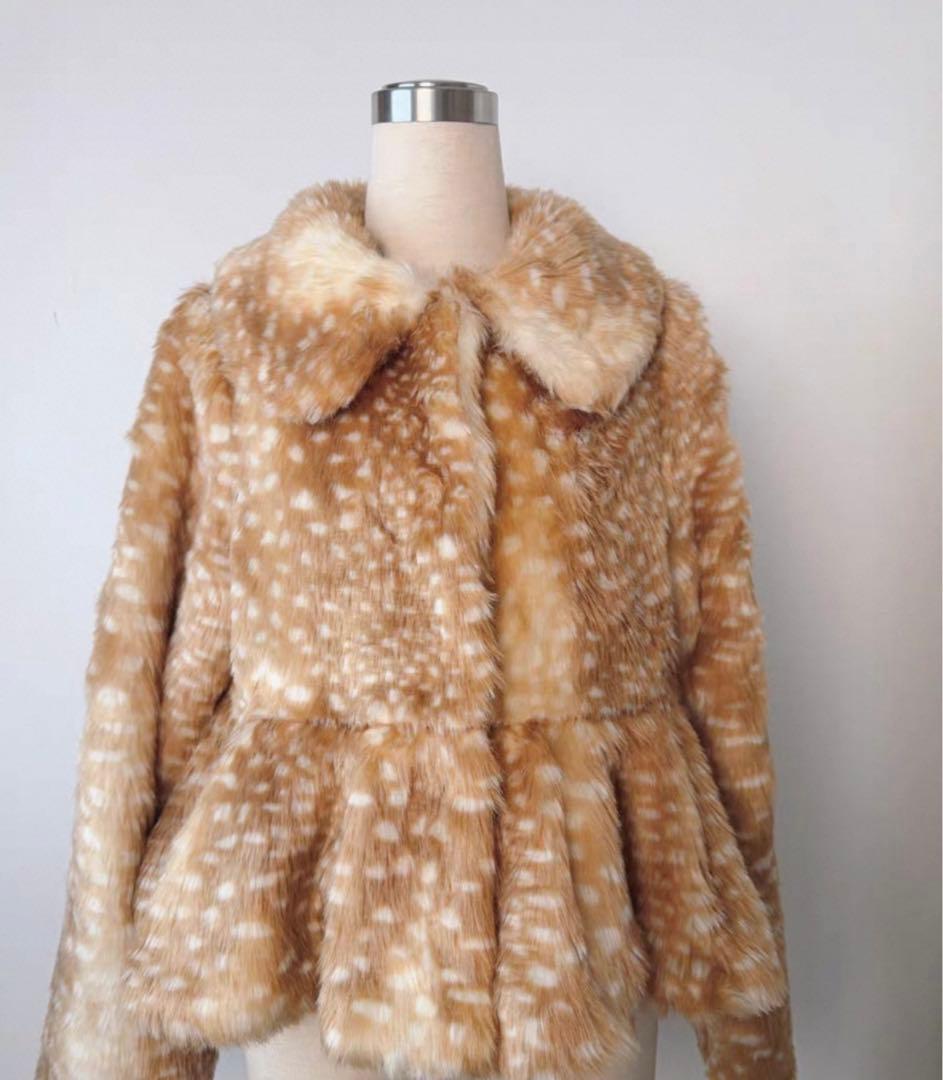 1点のみbibiy DORA PEPURAMU FUR COAT