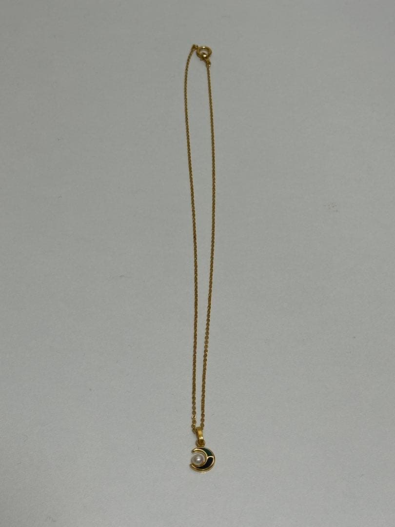 【美品】ミキモト MIKIMOTO 三日月モチーフ ネックレス