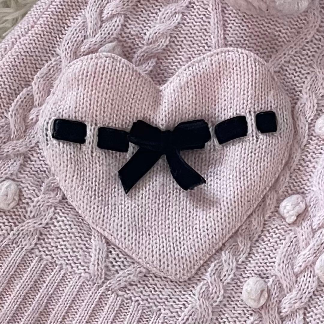 希少レア✨️TRALALA 平成ギャル 地雷系 ハートポケット ニットパーカー