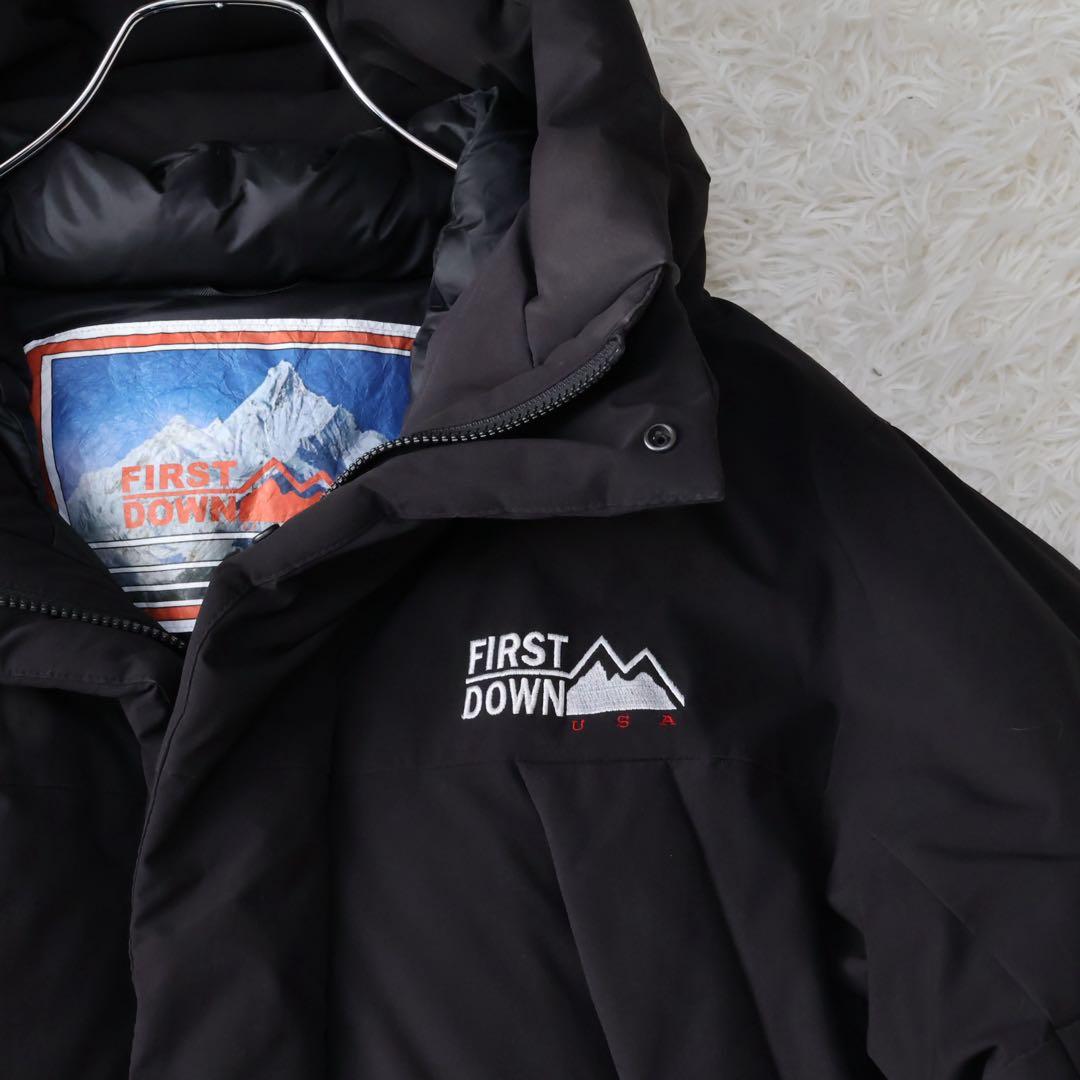 ファーストダウン　ダウンジャケット　ブラック