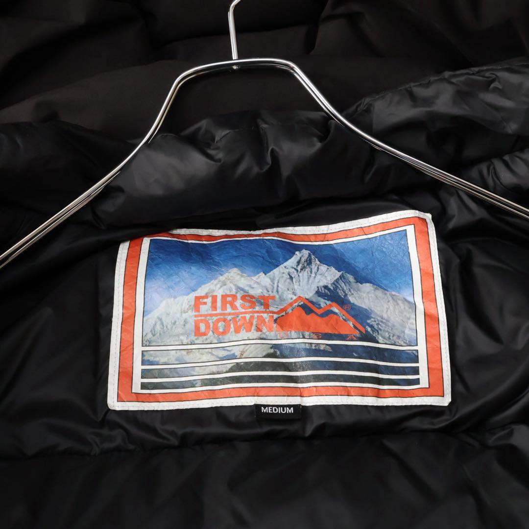 ファーストダウン　ダウンジャケット　ブラック
