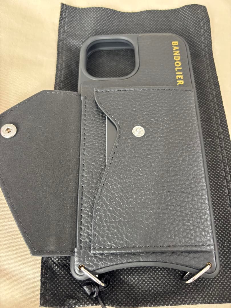 新品＊【iPhone15】BANDOLIER ヘイリー サイドスロット シルバー