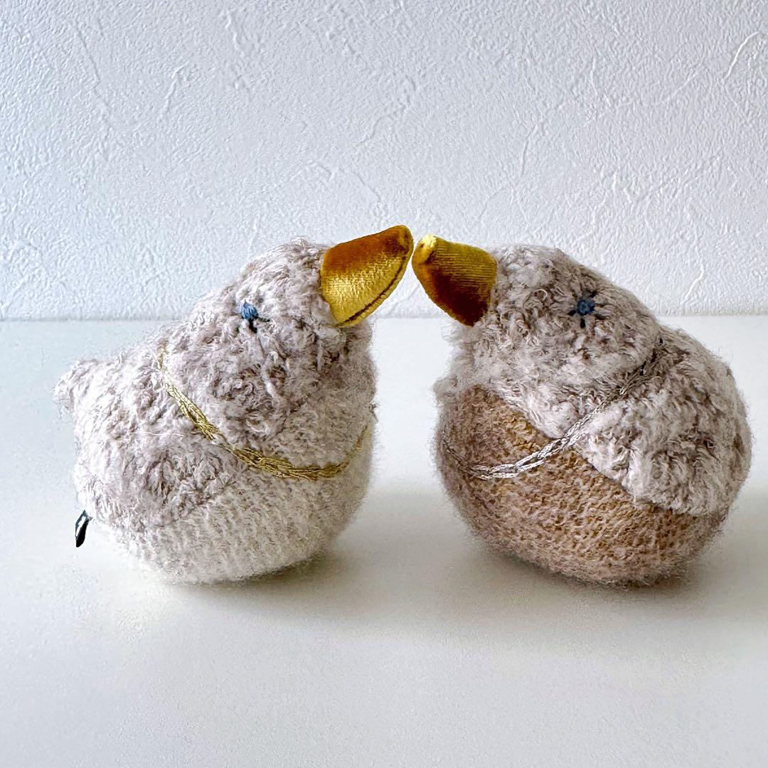 〈希少〉ミナペルホネン hina ぬいぐるみ　ペーパーウエイト　2個セット