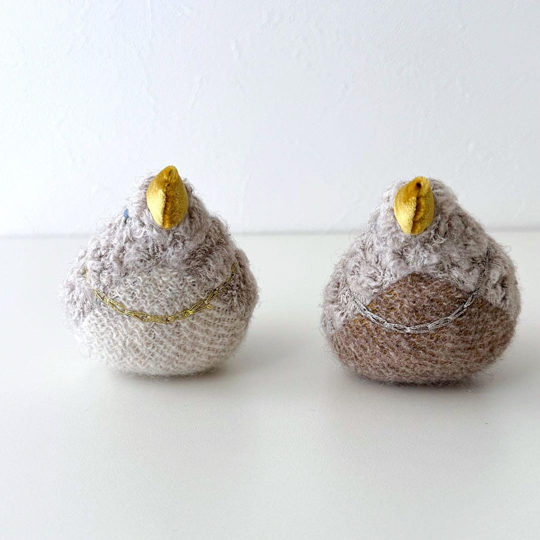 〈希少〉ミナペルホネン hina ぬいぐるみ　ペーパーウエイト　2個セット