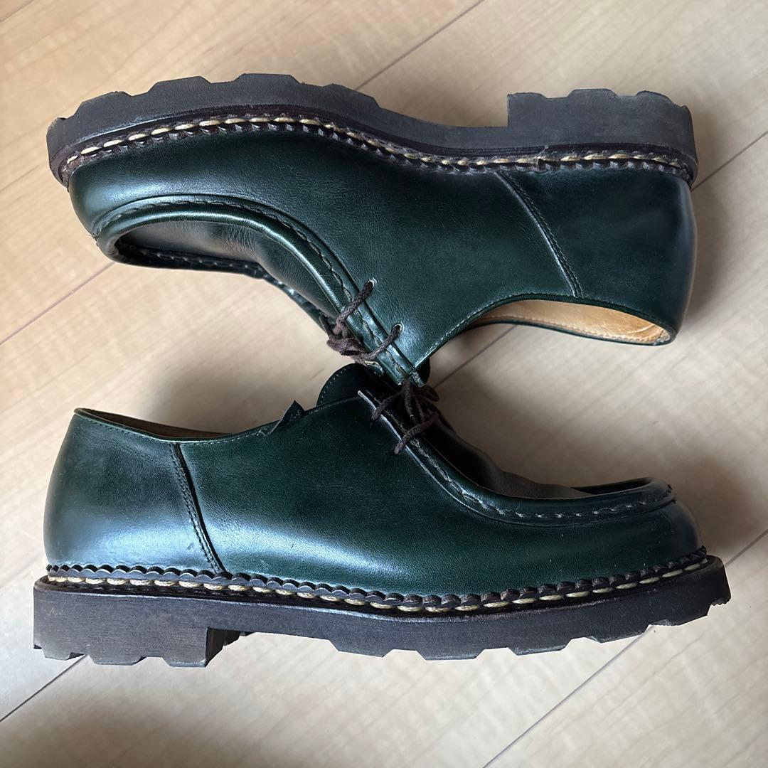 【美品】パラブーツ　ミカエル　グリーン　40.5サイズ