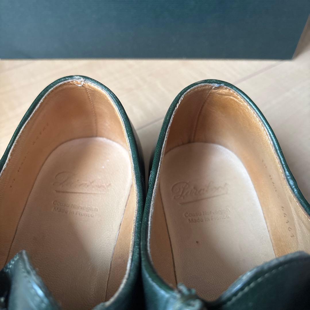 【美品】パラブーツ　ミカエル　グリーン　40.5サイズ