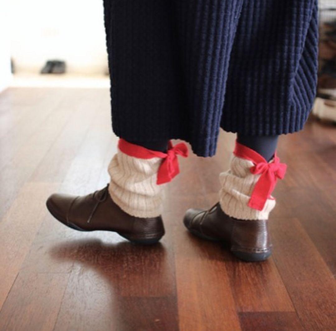 新品　mina perhonen souffle　レッグウォーマー